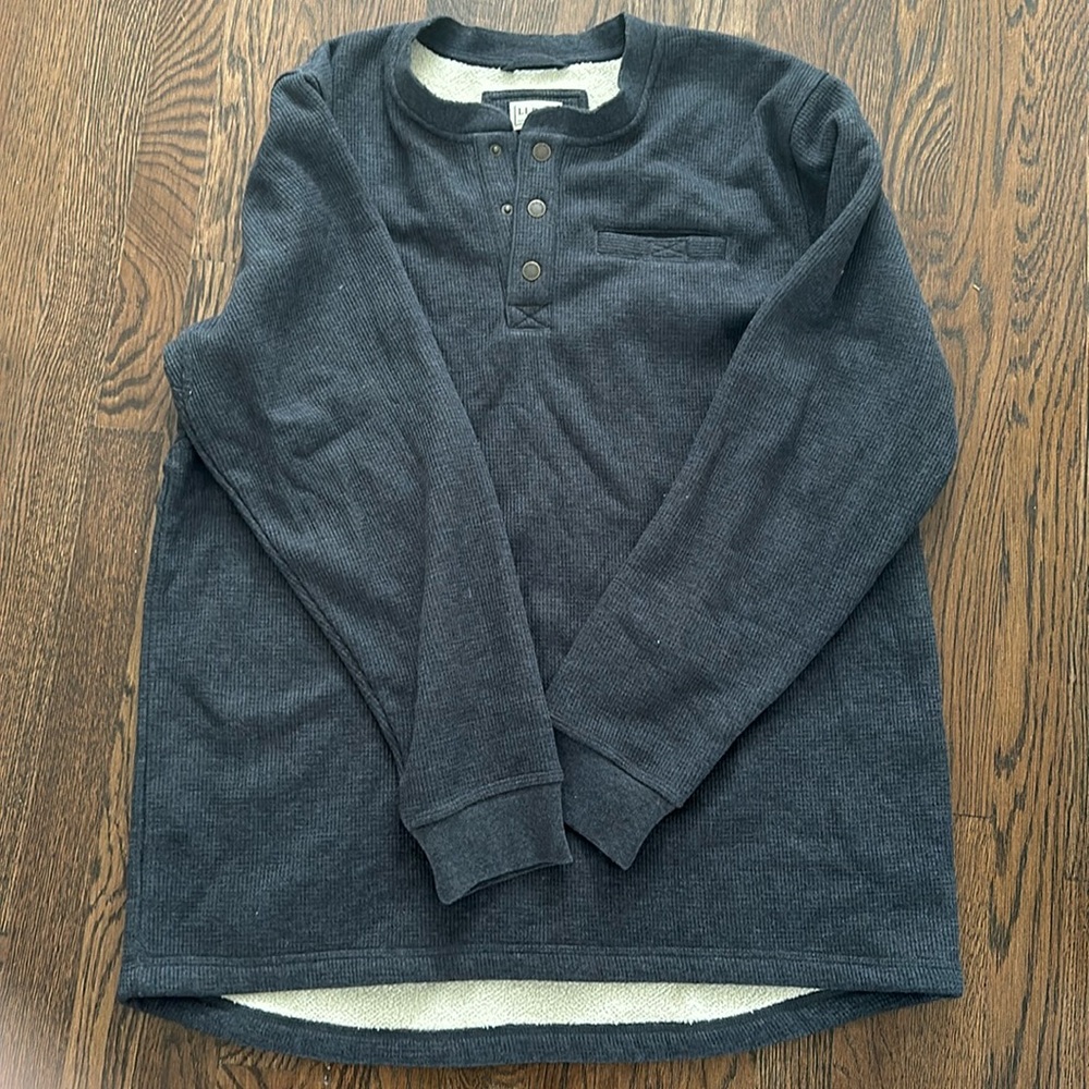 LL Bean Waffle Knit Henley Men’s XL Tall.  NWOT